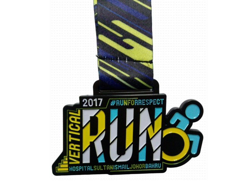 black&nbsp;finish&nbsp;enamel&nbsp;medal-1